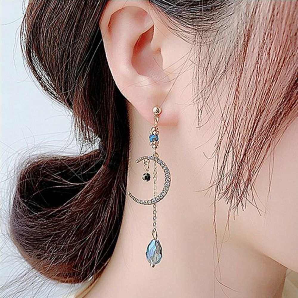 Moon Drop Earrings - Picture 4 of 5